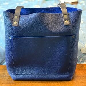 Portland Leather Goods Limited Edition Small Tote in Cobalt